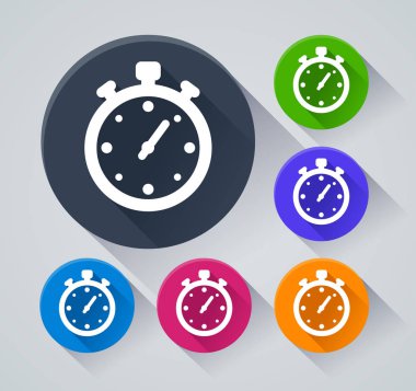Kronometre circle gölge simgelerle gösteren resim