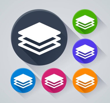 Katmanlar circle gölge simgelerle gösteren resim