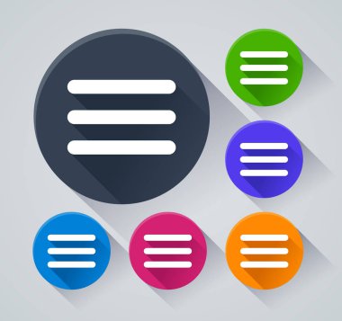 Menü resmi simgeler gölge ile genişletin