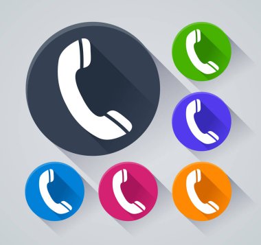Telefon circle gölge simgelerle gösteren resim