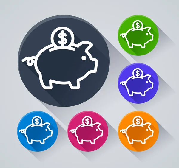 Kumbara kutsal kişilerin resmi ile gölge illüstrasyon