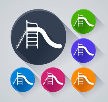 Anaokulu circle gölge simgelerle gösteren resim