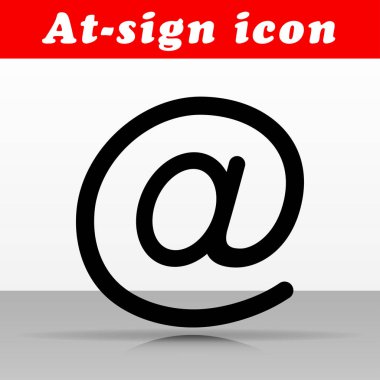 İşareti vektör simgesi tasarım yönü çizimi