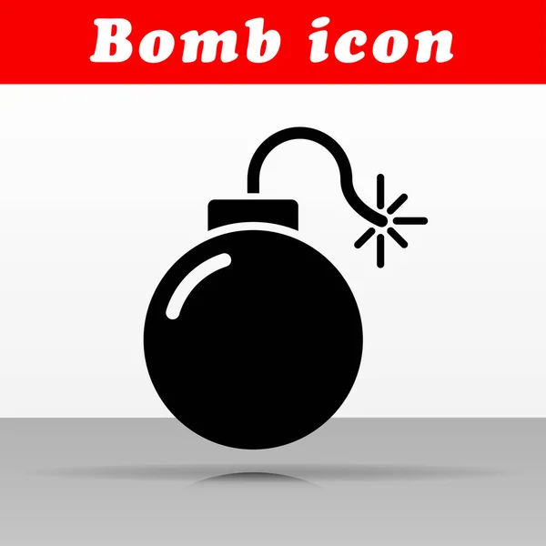 Иллюстрация Векторной Черной Бомбы — стоковый вектор