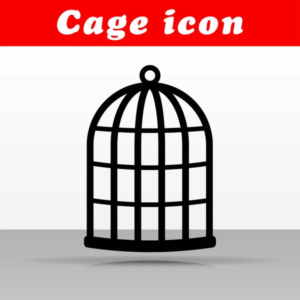 Illustration Bird Cage Vector Icon Design — Stock Vector