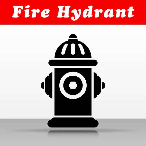 Ilustración Del Diseño Del Icono Del Vector Hidrante Fuego — Vector de stock