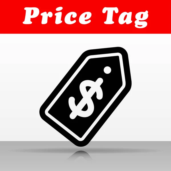 Illustration Price Tag Vector Icon Design — Stock Vector