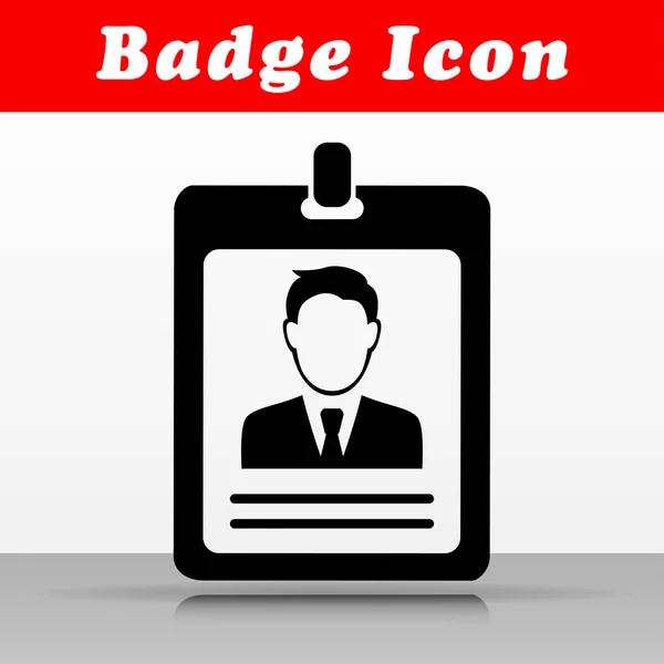 Illustration Black Badge Vector Icon Design — Stock Vector