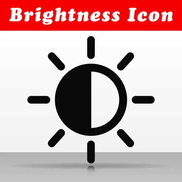 Illustration Black Brightness Vector Icon Design — Stock Vector