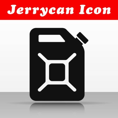Siyah bidon simgesi tasarım vektör çizimi