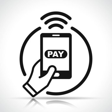 Hareket eden telefon simgesi ile ödeme gösteren resim