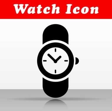 Siyah izle vektör simgesi tasarım çizimi