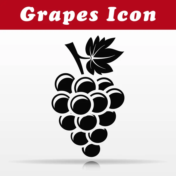 Illustration of black grapes vector icon design