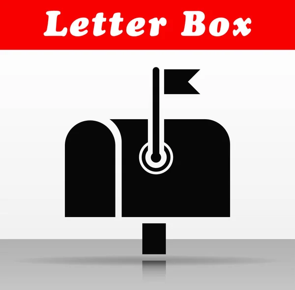 Illustration Letter Box Vector Icon Design — Stock Vector