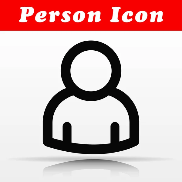 Ilustración Diseño Línea Icono Vector Persona — Vector de stock