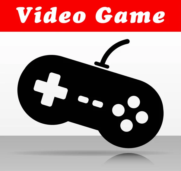 Illustration Video Game Vector Icon Design — Stock Vector