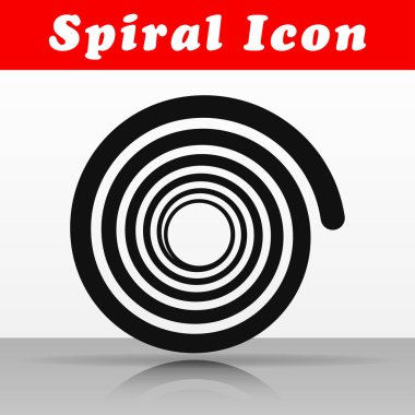 Siyah sarmal vektör simgesi tasarım çizimi