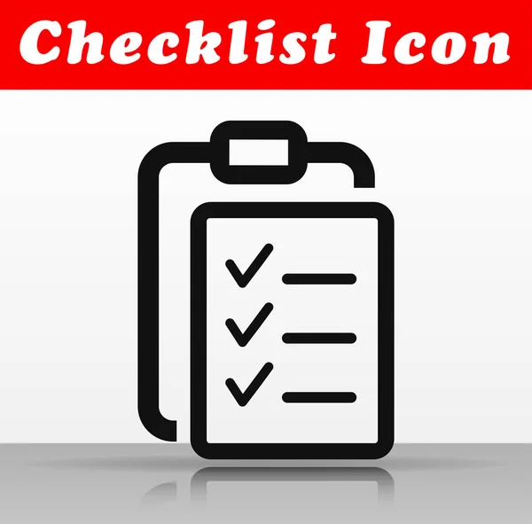 Ilustración Lista Verificación Vector Icono Diseño — Vector de stock