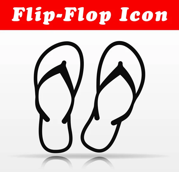 Illustration Von Flip Flop Vektor Icon Design — Stockvektor