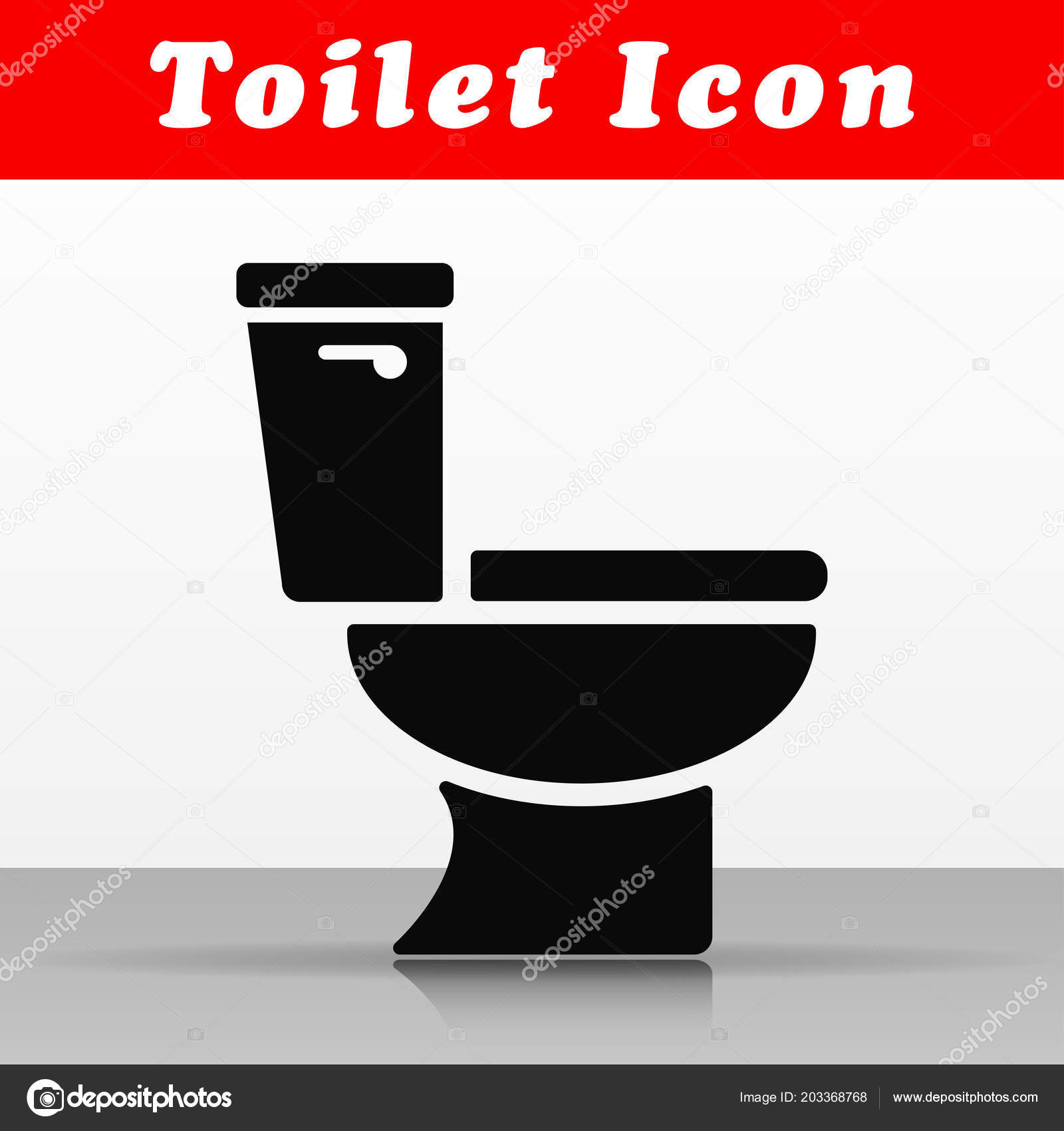Illustration Black Toilet Vector Icon Design Stock Vector by ©nickylarson  203368768, image size:1600x1700