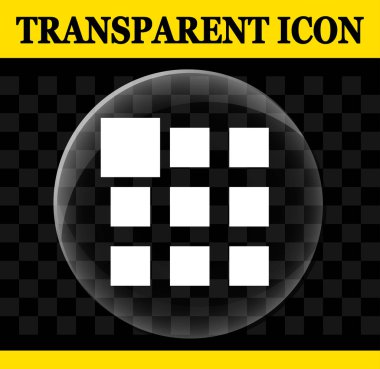 Resimde saydam menü vektör daire simgesinin