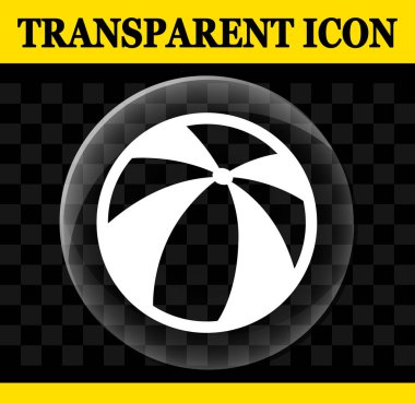 Plaj topu vektör daire simge gösteren resim