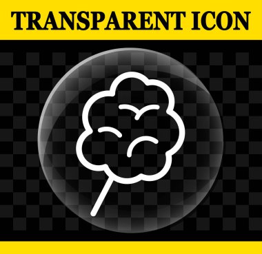 Candyfloss vektör daire şeffaf simge gösteren resim