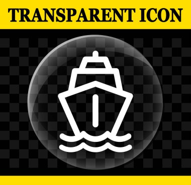 Tekne vektör daire şeffaf simge gösteren resim