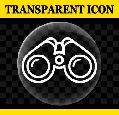Dürbün vektör daire şeffaf simge gösteren resim