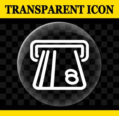 Kredi kartı vektör daire simgesinin resmi