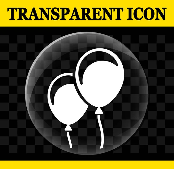 Illustratie Van Ballonnen Vector Cirkel Transparant Pictogram — Stockvector