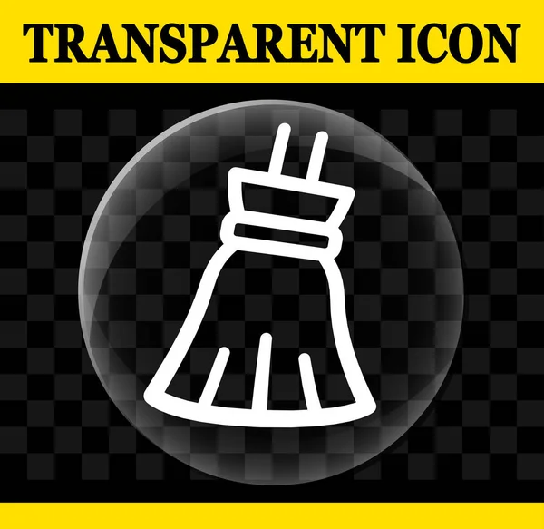 Illustration Des Besenvektorkreises Transparentes Symbol — Stockvektor