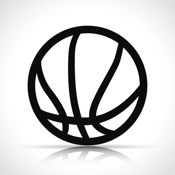 Ilustrace Basketbalové Míče Bílém Pozadí — Stockový vektor