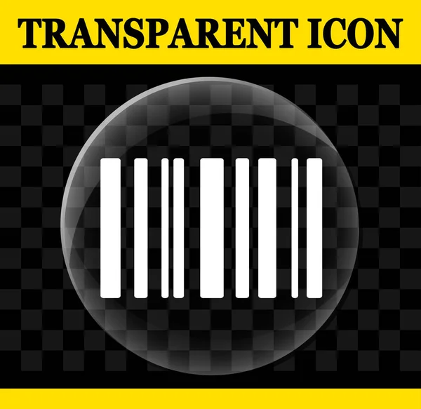 Illustration Cercle Vectoriel Code Barres Icône Transparente — Image vectorielle