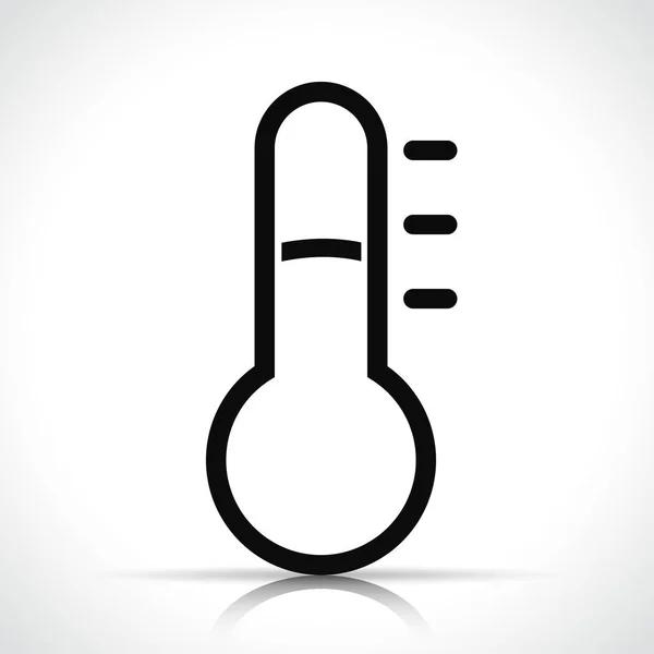 Illustration Des Thermometer Symbols Auf Weißem Hintergrund — Stockvektor