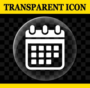 Takvim vektör daire şeffaf simge gösteren resim