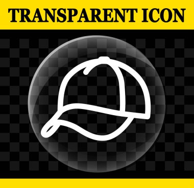 İllüstrasyon kap vektör daire şeffaf simgesinin