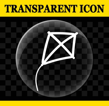 Uçurtma vektör daire şeffaf simge gösteren resim