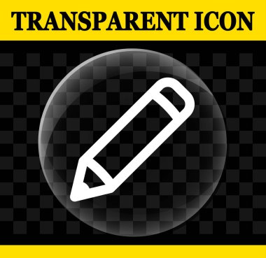Kalem vektör daire şeffaf simge gösteren resim