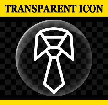 Kravat vektör daire şeffaf simge gösteren resim