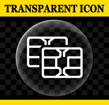 SIM kartı vektör şeffaf simge gösteren resim