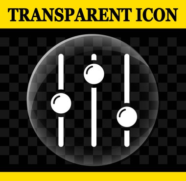 Ayarları vektör daire şeffaf simge gösteren resim