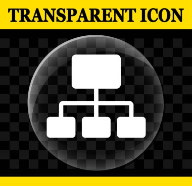 Organizasyon vektör daire şeffaf simge gösteren resim