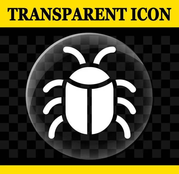 Ilustrace Chyba Vektorový Kruh Transparentní Ikony — Stockový vektor
