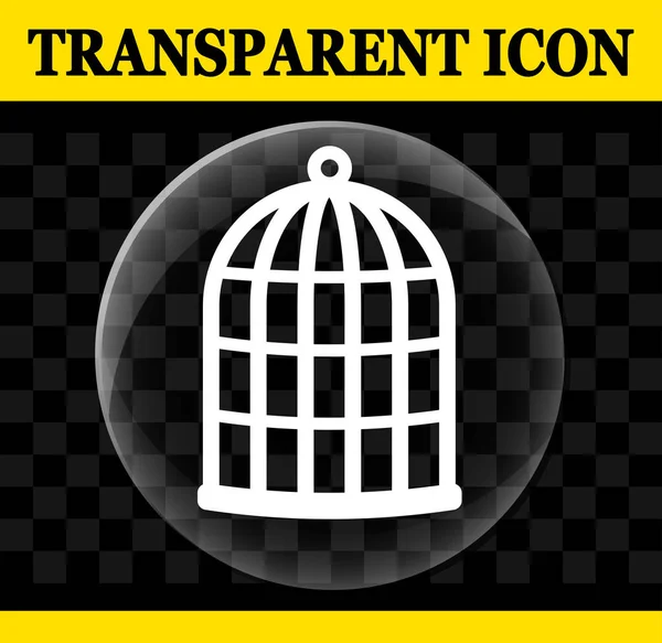 Illustration Cercle Vectoriel Cage Icône Transparente — Image vectorielle