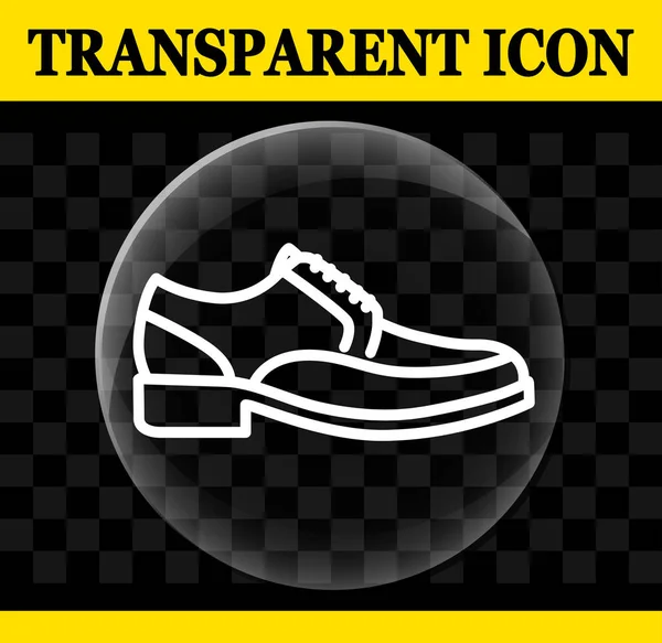 靴ベクトル円透明なアイコンのイラスト — ストックベクタ