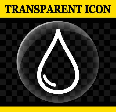 Damla vektör daire şeffaf simge gösteren resim