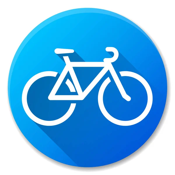 Ilustración Bicicleta Círculo Azul Icono Diseño — Vector de stock