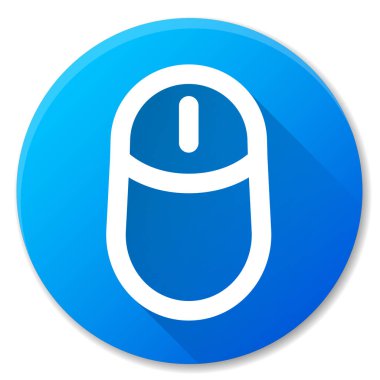 Bilgisayar fare mavi daire kutsal kişilerin resmi çizimi