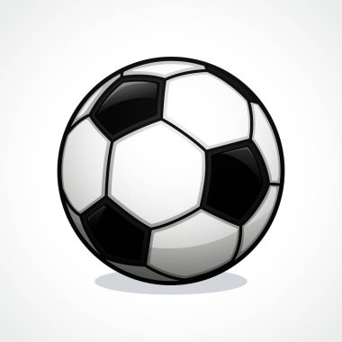 Futbol topu simgesi tasarım vektör çizim
